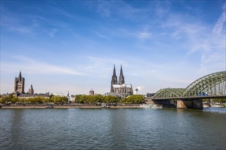 Hohenzollern Bridge and Cologne Cathedral