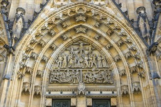 Relief on the entrance gate to the St. Vitus Cathedral