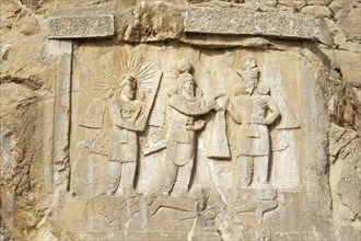 Rock relief from the Sassanid Empire
