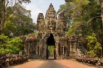 Victory Gate in the east of Angkor Thom