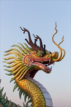 Dragon figure at the entrance to the Wat Huay Pla Kang Temple