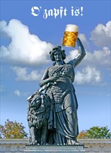 Bavaria statue with a beer mug