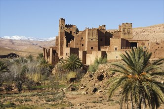 View of Tamdaght Kasbah near to Ait Benhaddou