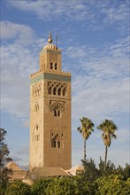 The nearly seventy metres high Koutoubia Minaret is one of Marrakesh's main sights
