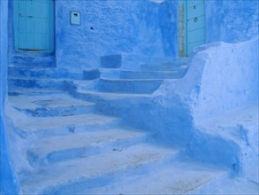 Blue stairs in the Medina