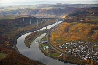 Highway bridge A61 over the Moselle in Winningen