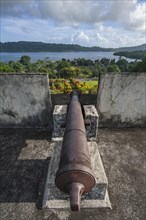 One of the cannons of Fort Belgica