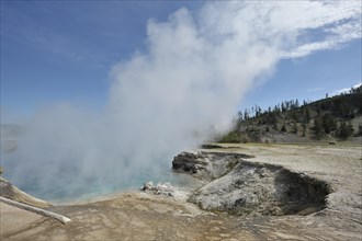 Hot spring letting off steam