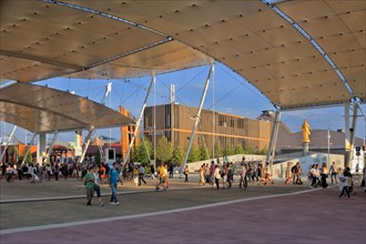 Tent-roof street of the Expo 2015