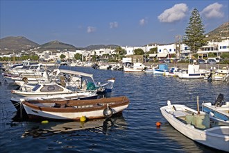 Boats in the harbour of Parikia