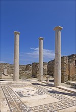 Mosaic floor in the ruins of the ancient city of Delos