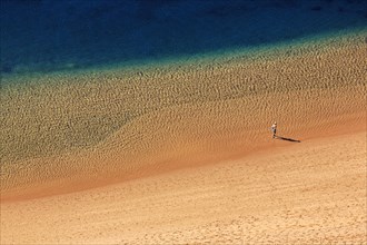 A single person on the beach