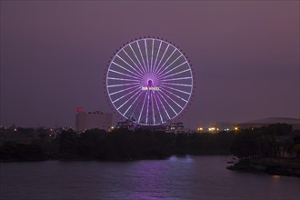 Ferris wheel Sun Wheel at night