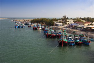 Fishing boats in the harbor of Phan Rang