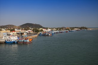 Fishing boats in the harbor of Phan Rang