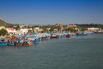 Fishing boats in the harbor of Phan Rang