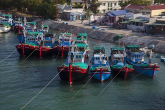 Fishing boats in the harbor of Phan Rang