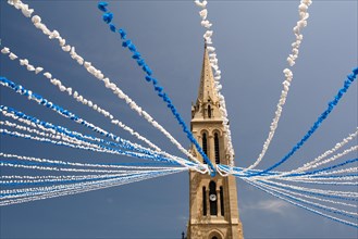 Church of Notre-Dame during La Felibree festival