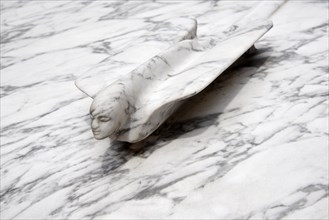 Marble hood ornament on a Cadillac sculpture