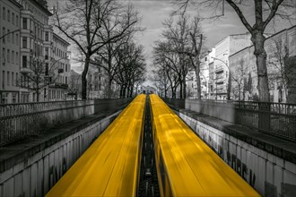 View of the metro in Schonhauser Allee