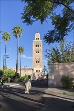 The minaret of Koutoubia Mosque