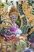 Balinese artist performing at the opening parade of the 2015 Bali Arts Festival