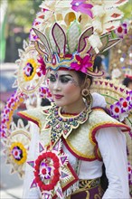 Balinese artist performing at the opening parade of the 2015 Bali Arts Festival