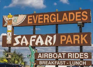 Sign Everglades Safari Park