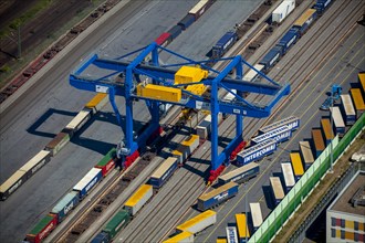 Logport with container terminals with new hoist crane