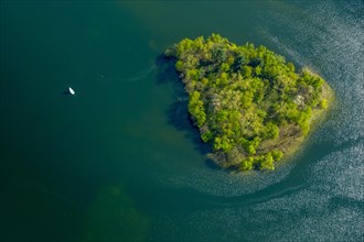 Island in Lake Unterbach