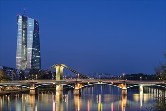 New European Central Bank at dusk