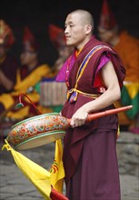 Monks with drum