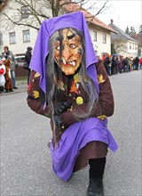 Witch at carnival parade