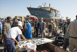 Fish market at the harbour