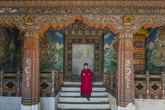 Monk at Trongsa Dzong