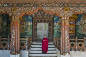 Monk at Trongsa Dzong