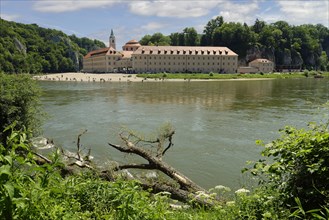 Weltenburg Abbey by the river Danube