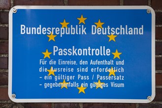 German border sign