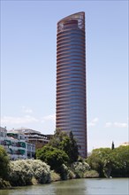 Torre Sevilla at the river Guadalquivir