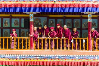 Young monks as spectators of the Hemis Festival