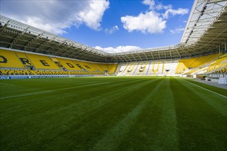 Inside view of Dynamo Dresden football stadium