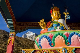 The colorful statue of Padmasambhava