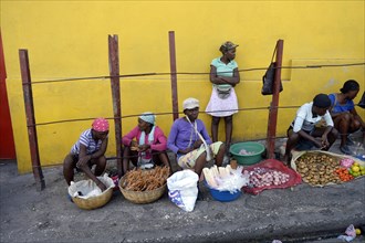 Women selling vegetables at the roadside