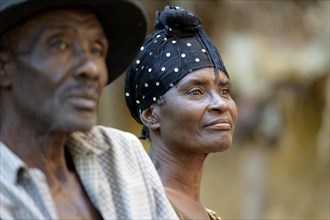 Elderly woman and man