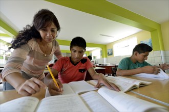 Social worker supporting a teenager