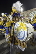 Drummers of the Samba group Bateria