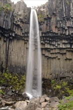 Svartifoss Waterfall with basalt columns