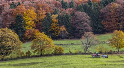 Tractor in autumn