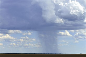 Rain clouds over Etosha Pan