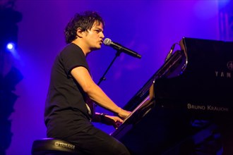 British singer and songwriter Jamie Cullum live at the Blue Balls Festival